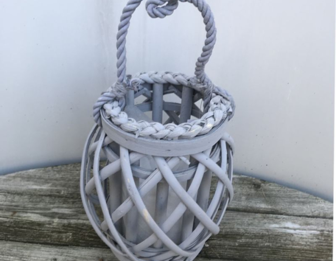 Weiden-Laterne 12x19cm