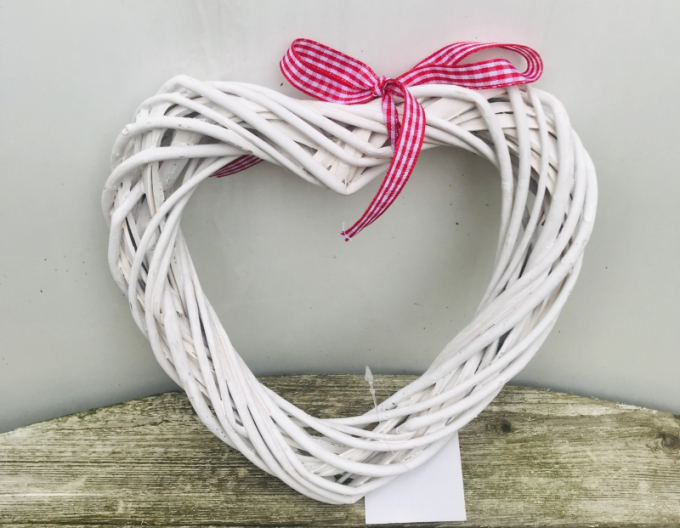 Weidenholz Herz 20x20cm