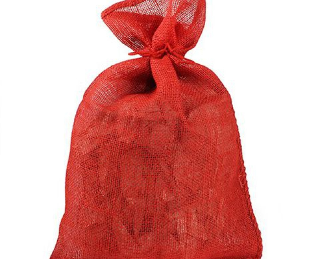 Jutebeutel rot 26x30cm