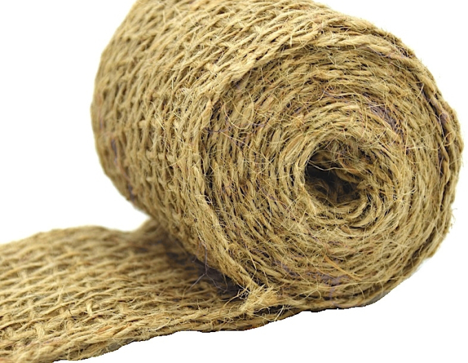 Juteband natur 6cmx1m Meter Meterware