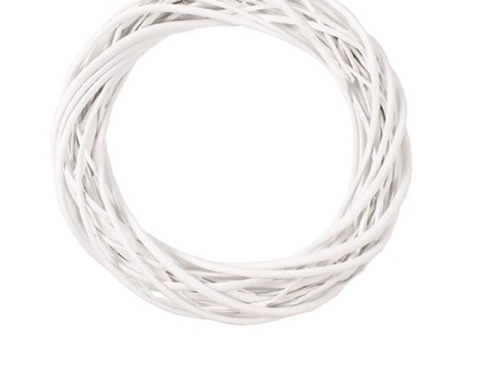Weidenkranz weiß 25cm