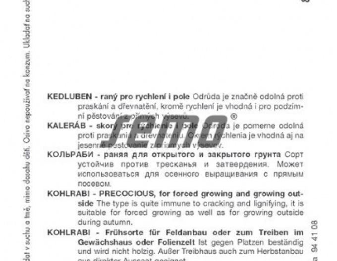 Semo Kohlrabi Modrava F1