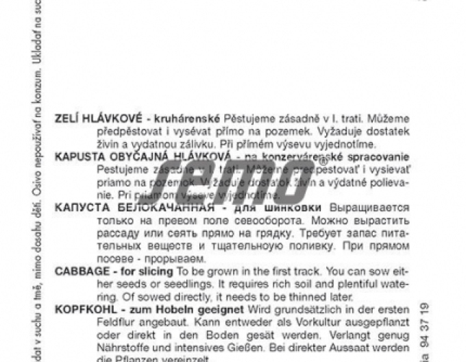 Semo Weißkohl  Pourovo Spät