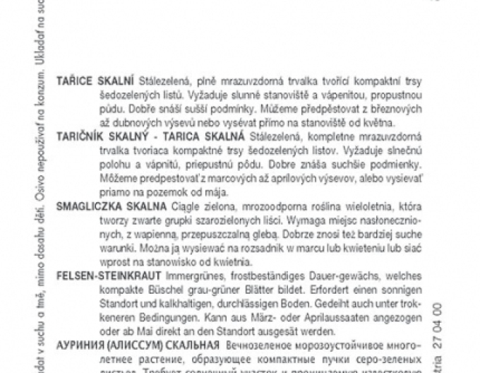 Saatgut Tarica Gold Cloud