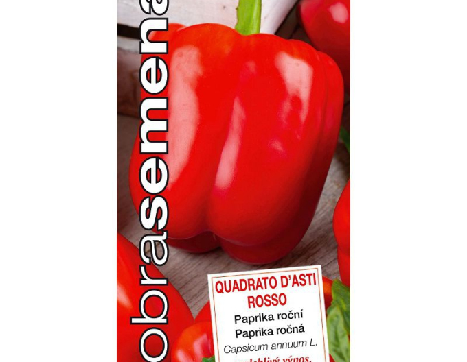 Dobrá semená Paprika Quadrato DAsti Rosso