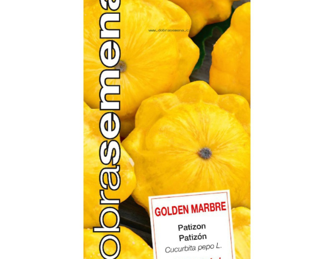 Dobrá semená Patisson Golden Marbre