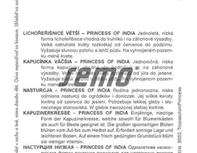 Semo Kapuzinerkresse Princess of India