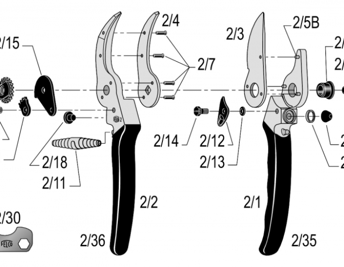 Felco 2/15 Grundplatte