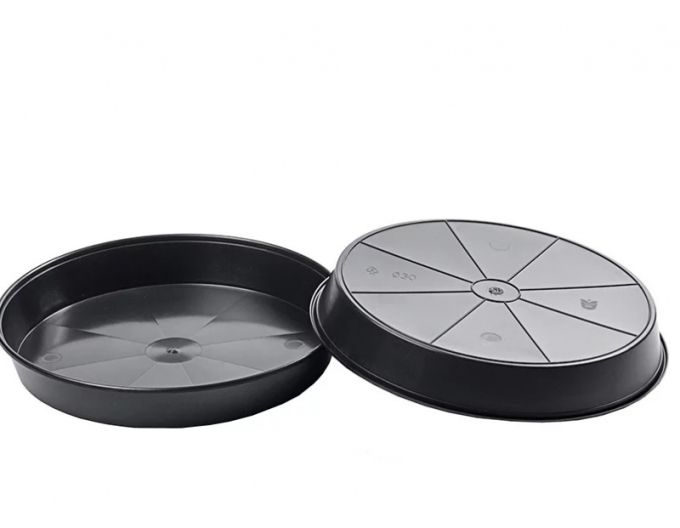 Pflanzenuntersetzer 35cm schwarz