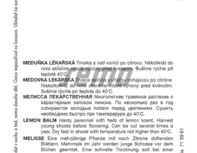 Semo Zitronenmelisse Citra