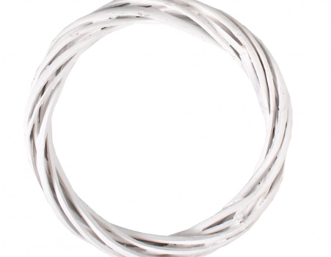 Weidenkranz weiß 15cm