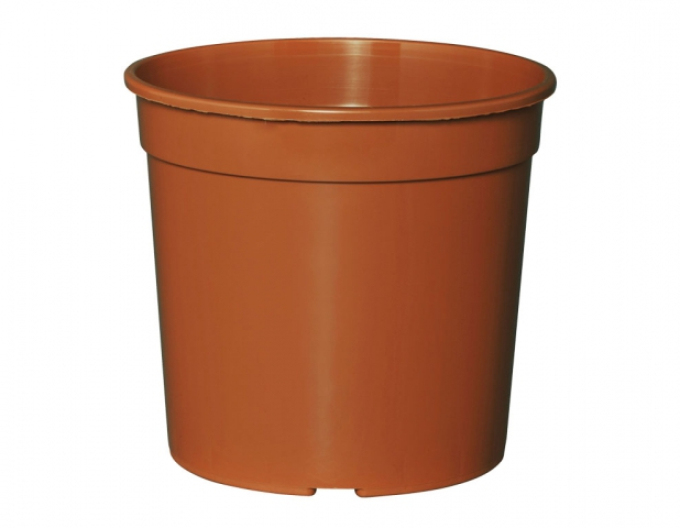 Kugelförmiger Terrakotta-Blumentopf aus Kunststoff, Durchmesser 11 cm