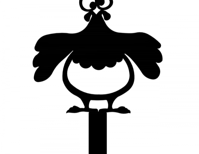 Gartenstecker - Henne 15cm