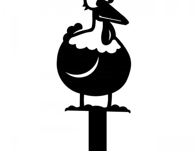 Gartenstecker - Hahn 30cm