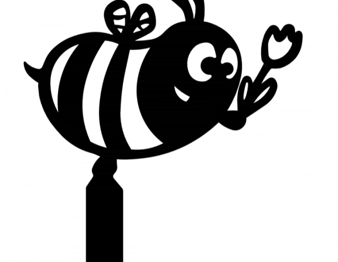 Gartenstecker - Biene 15cm