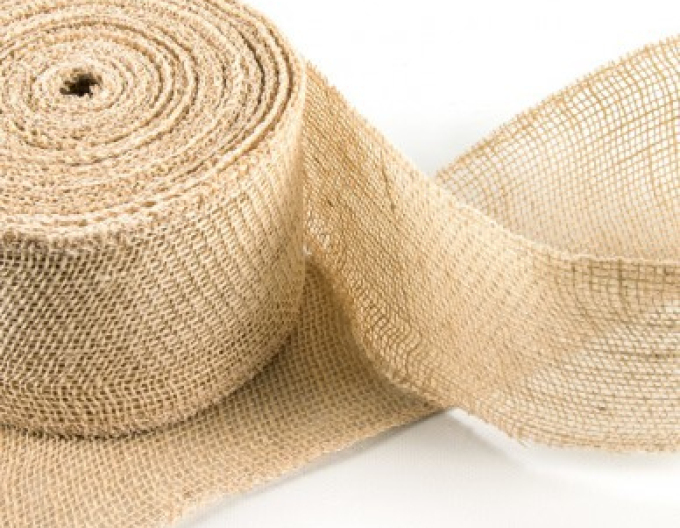 Juteband natur 10cmx1m - Meterware