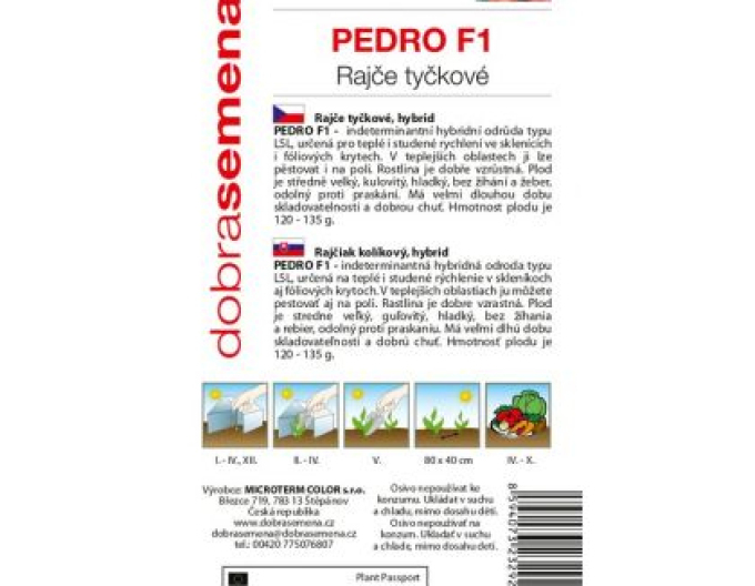 Dobrá semená Stabtomate Pedro F1