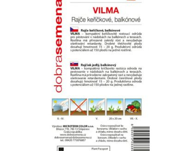 Dobrá semená  Buschtomate Wilma