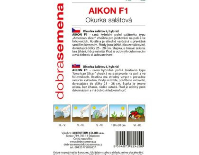 Dobrá semená Salatgurke Gurke Aikon F1